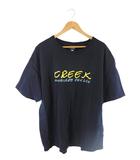 クリークアングラーズデバイス Creek Angler's Device プルオーバー Tシャツ 半袖 プリント ロゴ ワンポイント ネイビー サイズ2XL QQQ