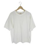ユニクロ UNIQLO プルオーバー Tシャツ 五分袖 リブ 無地 ホワイト サイズXL QQQ