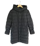 ウールリッチ WOOLRICH UT2635 ダウン コート ジャケット 中綿 ジップアップ フード 無地 ブラック サイズXS QQQ