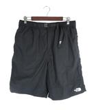 ザノースフェイス THE NORTH FACE NB42552 パンツ ショート ハーフ カーゴ アウトドア ゴムウエスト ベルト 刺繍 ロゴ ワンポイント ブラック サイズXL QQQ