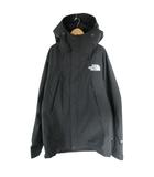 ザノースフェイス THE NORTH FACE NP61800 マウンテン パーカー ジャケット フード 刺繍 ロゴ サイズXL 黒 国内正規 QQQ