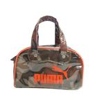 プーマ PUMA ミニ ボストン トート バッグ 迷彩 カモフラ カーキ QQQ