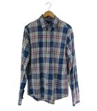 ギャップ GAP シャツ 前開き 長袖 チェック サイズXS ブルー QQQ