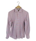 バーニーズニューヨーク BARNEYS NEW YORK シャツ 長袖 ボタン チェック マルチカラー サイズL QQQ