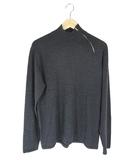 コムサデモードメン COMME CA DU MODE MEN プルオーバー ニット セーター 長袖 ジッパー 無地 グレー系 サイズL QQQ
