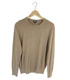ユニクロ UNIQLO プルオーバー ニット セーター 長袖 リブ 無地 ブラウン サイズM QQQ