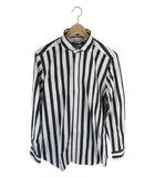 バグッタ Bagutta シャツ 長袖 ボタン ストライプ ブラック ホワイト サイズ 41/16 QQQ