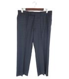 ルイヴィトン LOUIS VUITTON RM141F H5C7SAWWP パンツ スラックス ロング ジッパーフライ チェック ネイビー サイズ52 QQQ ☆AA★