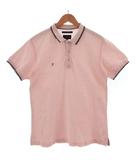 アールニューボールド R.NEWBOLD ポロシャツ ロゴ刺繍 半袖 コットン ピンク系 ライトピンク L