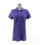 ラルフローレン RALPH LAUREN ポロシャツ ポニー刺繍 半袖 ストレッチ コットン混 パープル系 紫系 M