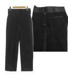 エイソス asos DESIGN タキシードパンツ パーティー フォーマル 133380531 側章 ブラック 黒 28