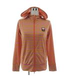 ロキシー ROXY パーカー 水陸両用 速乾 RLY121071 ロゴワッペン ジップアップ サムホール 長袖 ボーダー マルチカラー L