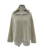 エニィスィス エニシス anySiS ニットパーカー セーター 畦編み プルオーバー 長袖 ベージュ 2