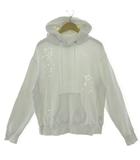 ソフネット SOPHNET. DAMAGED PULLOVER HOODY パーカー SOPH-170072 スウェット ダメージ加工 日本製 コットン ホワイト 白 M