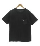 ショット SCHOTT LEATHER PKT T ONESTAR レザー ポケット 半袖Tシャツ 319304 半袖 コットン ブラック 黒 M