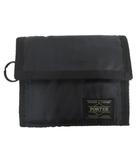 ポーター PORTER カプセル ウォレット CAPSULE  WALLET 3つ折り財布 ナイロンタフタ ブラック 黒
