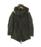 5351プールオム 5351 POUR LES HOMMES 中綿ライナー付きモッズコート 0220000004 フード ファー ダブルジップ カーキ 3