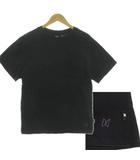  BTS Tシャツ 胸ポケ ロゴプリント 半袖 コットン ブラック 黒 パープル 紫 M