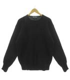 ポロゴルフ ラルフローレン POLO GOLF RALPH LAUREN クルーネックウールニット セーター ポニー刺繍 長袖 ブラック 黒  LL