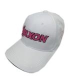 スリクソン SRIXON キャップ SMH3130X ツアープロ着用モデル 吸汗速乾 抗菌防臭 ロゴ刺繍 コットン混 ホワイト 白 ピンク F