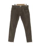 23区 オンワード樫山 BOY-FITベロアカーゴパンツ ストレッチ コットン混 ブラウン系 茶系 40