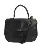 フェンディ FENDI 希少 ヤヌス神 エピレザー ハンドバッグ ショルダーバッグ 625 ブラック 黒