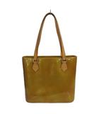 ルイヴィトン LOUIS VUITTON モノグラムヴェルニ ヒューストン エナメル M91122 トートバッグ ショルダーバッグ レザー ローズ黄 黄土色