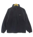  サンライズミル SUNRISE MILL ハーフジップフリースプルオーバージャケット USA製 スタンドカラー ネイビー 紺 L