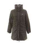 フィラ FILA 中綿コート FL9601 スタンドカラー ロゴ刺繍 ジップアップ カーキ  LL