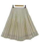 ケーティー キヨコ タカセ  K.T KIYOKO TAKASE プリーツフレアスカート 01-07FK07 ミディ丈 シャイニー 光沢 日本製 シャンパンゴールド 11