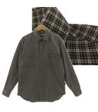 ザノースフェイス THE NORTH FACE ロングスリーブチェックシャツ 0N-4051 ネルシャツ 胸ポケ コットン混 ネイビー 紺 オレンジ グリーン 緑 ホワイト 白 M