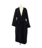 イエナ IENA ウールツイルラップコート ロング ベルト付き 36 紺 18020900200030 /BM ■BM