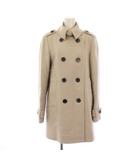 バーバリー ロンドン BURBERRY LONDON Pコート ピーコート アウター ミドル丈 ダブル ウール 裏地ノバチェック 40 ベージュ /BB ■MU