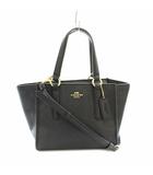 コーチ COACH ショルダーバッグ ハンドバッグ レザー ロゴ チャーム 黒 ブラック F11925 /KU ■MU