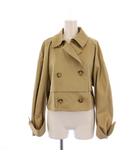 ムルーア MURUA 23SS ベルテッドワイドスリーブショートトレンチコート F ベージュ 012310000901 /BM ■BM