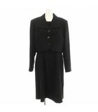 ピエールカルダン Pierre Cardin ブラックフォーマル 喪服 セットアップ 3487 ワンピース ジャケット 11 黒 ブラック /☆G ■BM