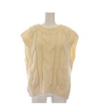 イエナ IENA 23AW ビックケーブルニットベスト プルオーバー オフホワイト アイボリー 23080900356030 /YM ■SD