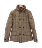 ムーレー MOORER SIRO-KM ダウンジャケット アウター スタンドカラー ラビットファー 44 ベージュ /KH ■MU