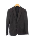 ポールスミス PAUL SMITH ロロピアーナ テーラードジャケット ブレザー アウター シングル 背抜き ウール M チャコールグレー /BB ■BM