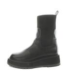 ルタロン Le Talon ソックスブーツ ミドルブーツ 厚底 S 黒 ブラック /AN29 ■BM