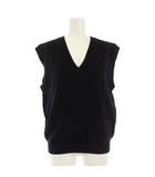 マーガレットハウエル MARGARET HOWELL POCKET SLIPOVER カシミヤ混 ベスト ニット 2 ブラック 578-9261003 /TK ■MU