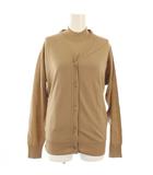 アンサンブル ウール ニット カーディガン 長袖 セーター ハイネック 半袖 S ベージュ /TK ■MU