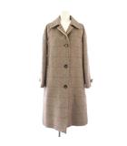 ユニクロ UNIQLO JWANDERSON ステンカラーコート アウター 背抜き チェック柄 XS ボルドー ベージュ /TK ■BM