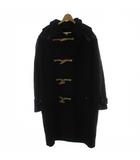 ダッフルコート ウール M 黒 ブラック 長袖 フード付き トグルボタン PS965 N /GG ■NI