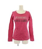 バーバリーブルーレーベル BURBERRY BLUE LABEL Tシャツ カットソー 長袖 クルーネック 38 ピンク /BM ■MU