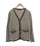 フレッドペリー FRED PERRY カーディガン 長袖 Vネック XL グレー /BM ■MU