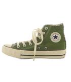 コンバース CONVERSE ハイカット スニーカー シューズ 23.0cm 緑 グリーン /AN8 ■BM