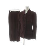 モガ MOGA スーツ セットアップ ジャケット タイトスカート ロング丈 2 ボルドー /AN69