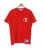 チャンピオン CHAMPION Tシャツ L 赤 レッド 半袖 無地 ロゴプリント /GG ■NI