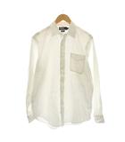 ポロ バイ ラルフローレン Polo by Ralph Lauren ワイシャツ Yシャツ 長袖 16 白 ホワイト 無地 レギュラーカラー /YM ■BM